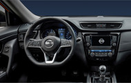 Interior Dash view of Nissan X-TRail